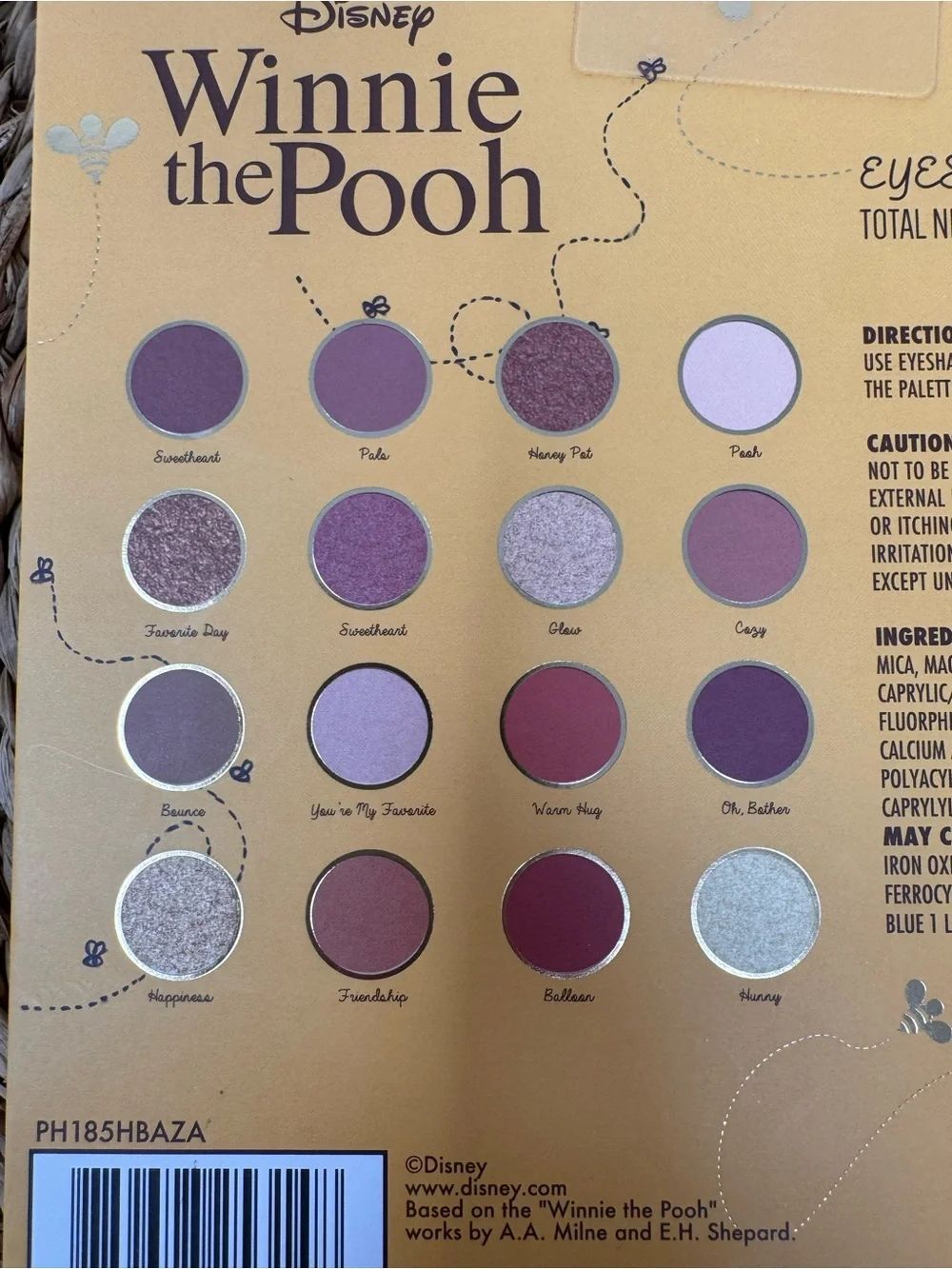 DISNEY Winnie the Pooh Plush Eyeshadow Palette, NEW